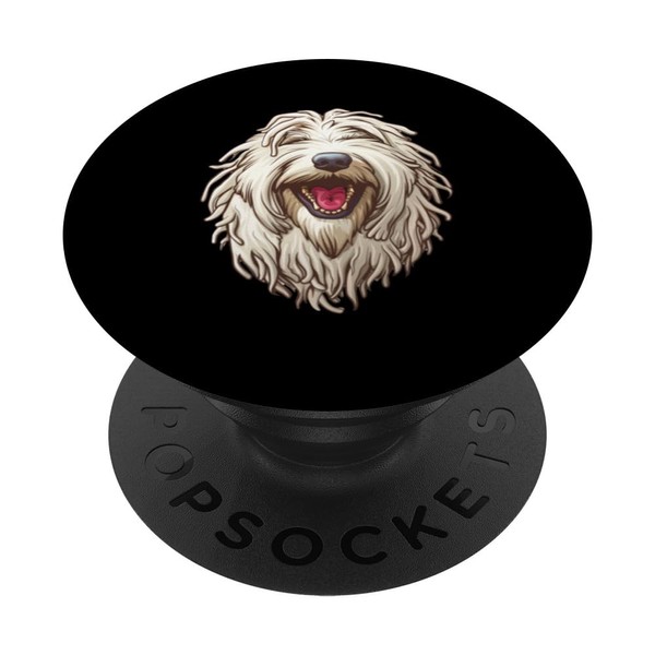 Komondor | Hungarian sheepdog | Cartoon Artwork PopSockets mit austauschbarem