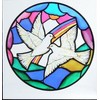 HENSITA Static Window Cling in a Doves of Peace Design.