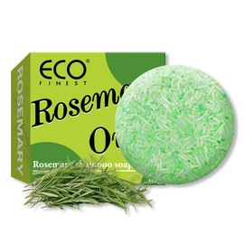 AKBAN Rosemary Oil Shampoo Bar for Hair Strengthening & Volumizing, Rosemary Shampoo Soap All Hair Types, No Harsh Chemicals.