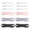 HINFHI 6-Piece Ear-Mounted V-Face Mask, Double Chin Lifter, Simple Solid