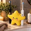 Cute Star Toothbrush Holder - Freestanding Bathroom Countertop Toothbrush &