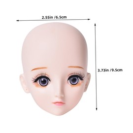 Ipetboom Eyelash Extension Training Head Mold for Beginners Realistic Makeup Practice Tool