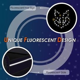 SugarFox Car Trunk Organizer & Storage | 63L Capacity, 23.6"×13.8"×11.8" | Fluorescent Constellation Design | Waterproof, Collapsible with Adjustable Straps | for SUV, Small/Midsize Cars - Purple-M004