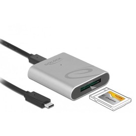 Delock USB Type-C™ Card Reader in Aluminium Housing for CFexpress Memory Cards