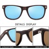 JFXQDR 2 Pack Imitation Wood Polarized Sunglasses for Men and