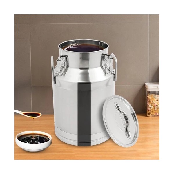 304 Stainless Steel Milk Can 28L 7.4Gal Milk Container Milk