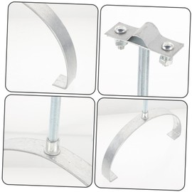 Artibetter Lightning Protection Belt Mount in Tile Shape Lightning Protection Bracket Flash Holder for Safety Lightning Rod Support Roof Protection Lightning Protection Stand Iron Adjust Ridge Brick