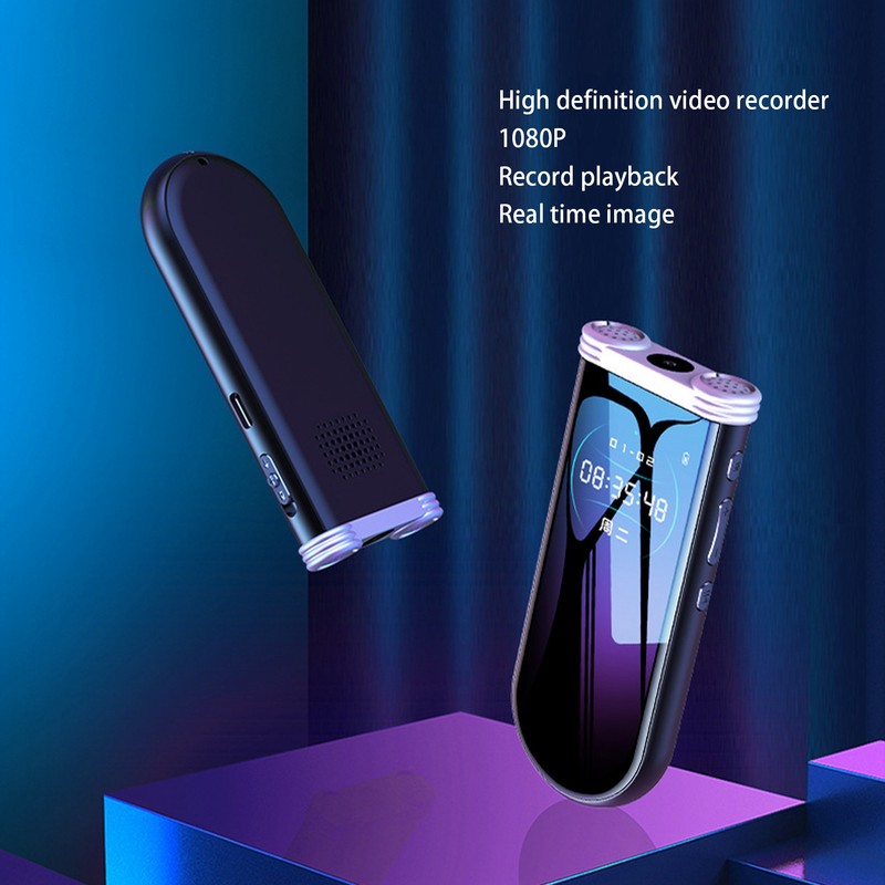 Digital Voice Recorder 1080P HD Noise Reduction AI Smart Motion
