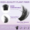 KLHYIT 200D 속눈썹 클러스터 12-20mm 두꺼운 볼륨 224pcs 밍크 인조