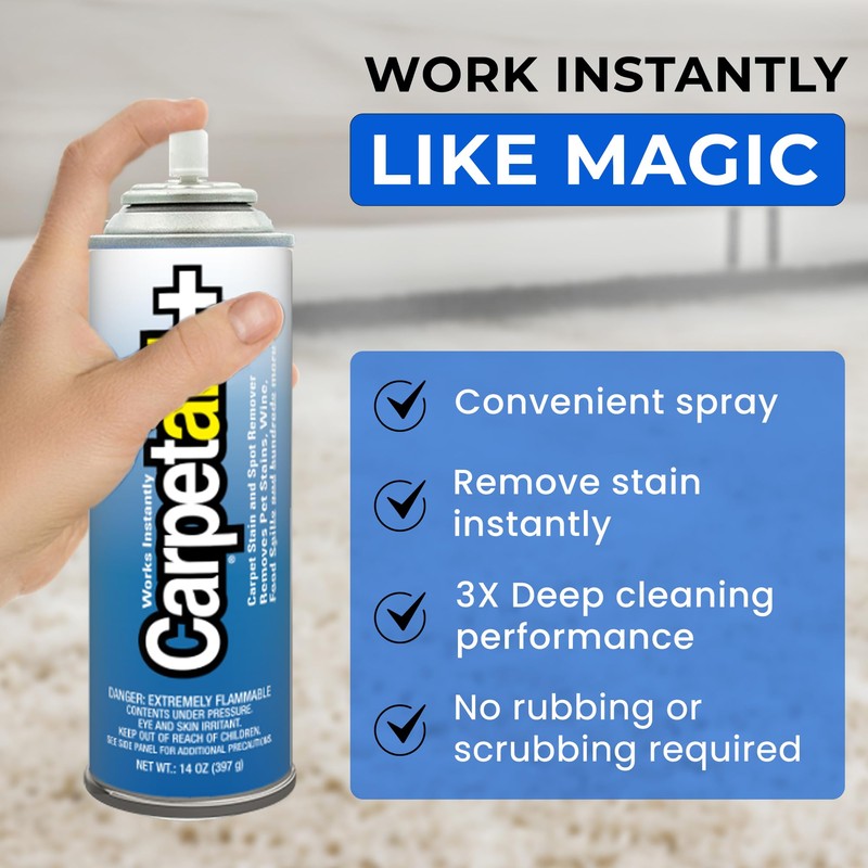 Carpet Aid Spot and Stain Remover, pH Balanced Cleaner for
