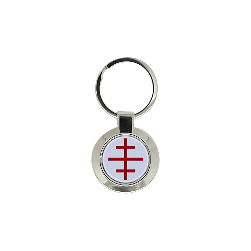 Papal Cross Christian Key Ring
