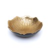 Leaf Bowl for Serving Fruits, Appetizers - Black & Gold