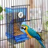 Yaomiao 6 Pcs No Mess Bird Feeders Automatic Clear Parrot