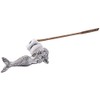 Laying Down Mermaid Front Mount in Satin Pewter Finish