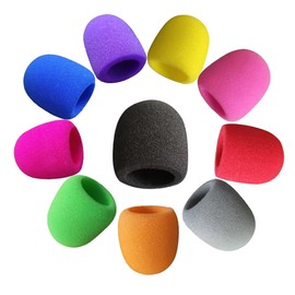 10 Pack Colors Handheld Stage Microphone Windscreen Foam Mic Cover Karaoke DJ