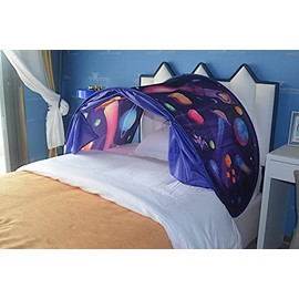 POCO DIVO Space Adventure Bed Tent Dream Toy Hut Fantasy Star Night Canopy Indoor Pop-up Sleeping Doom Pretend Play STEM Kids Observatory