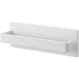 Yamazaki (Yamazaki) [Gypsum Board Pin Set and Wood Screw Included] Gypsum Board Wall Compatible Towel Hanger W18 White Approx. W18×D5×H6cm Plate Plate Towel Rack with Gypsum Pin Easy Installation 3397