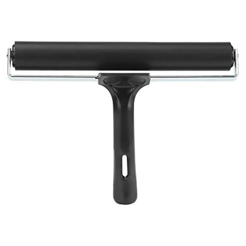 Gokoti 8 Rubber Roller Brayer Roller Brush for DIY Crafts