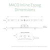 MACO Inline Espag Window Lock Multi-Point Mechanism