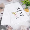 Funny Hostess Bar Towel Let's get Down and Dirty Martini