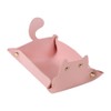 AllBright Tabletop Cute Cat Cat Accessory Tray Key Rest Tray