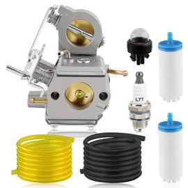 GoaMotors Carburetor with Fuel Lines Fuel Filters Kit Compatible with Husqvarna K750 K760 K 750 760 K770 Cutoff Saws, Replace 510181202, 578243401, for Zama C3-EL53