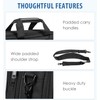 EMPSIGN Laptop Case Briefcase, 17.3 Inch Laptop Bag Expandable Messenger