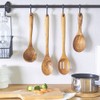 FAAY 13.5" Teak Cooking Spoon, Wooden Spoon, Mixing Spoon Handcraft