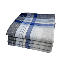 JukLoos 100% Cotton Men's Handkerchiefs 40 x 40 cm, multicoloured