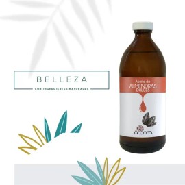 Aceite de Almendras Puro para Masaje y Aromaterapia Nutre Piel Uñas Cabello Árbora 500ml                                                              