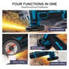 Maxmartt Cordless Angle Grinder, 19500rpm Cordless Grinder with 1pcs 12V