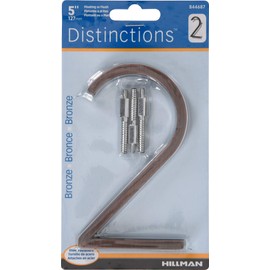 Distinctions by Hillman 844687 5-Inch Floating Mount House Bronze, Number 2