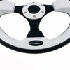 White Golf Cart Steering Wheel with Ergonomic Design Universal Fit
