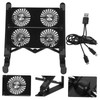 Operitacx 1set Adjustable Laptop Cooling Pad USB Fan Compact Notebook