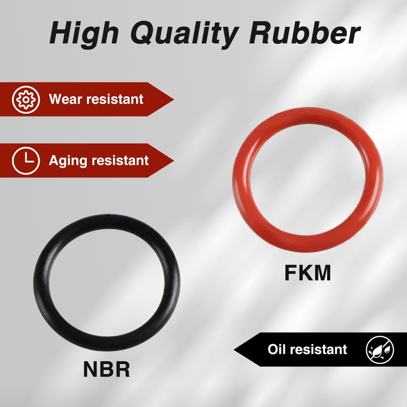 KPALAG 2PCS Power Steering Pump Rubber Inlet & Outlet O-Ring