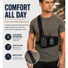 Radio Chest Harness, Canvas and Leather Radio Holster