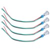 4 Sets PreWired Round LEDs Waterproof 2Color Signal Light Common