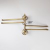 Swivel Towel Rack for Bathroom, Antique Bronze Folding 4 Arms
