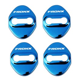 FOR FRONX WDB3S WEB3S 2WD 4WD (October 2024 - Present) Car Door Lock Protective Cover Case Rust Proof Sticker Decoration 4pcs Fronx Accessories (Blue)