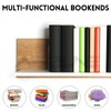 4Pairs Book Ends Hold Heavy Books Wood Bookends for Heavy