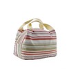Vinsani Insulated Striped Canvas Thermal Lunch Bag Reusable Portable Cooler