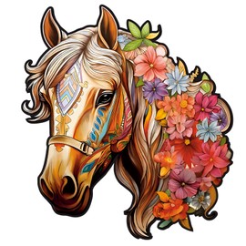 Wooden Puzzle Adults, Unique Wooden Puzzle, Wooden Puzzle, Horse XL
