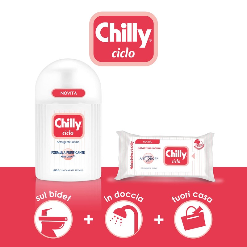 Chilly 12 Cycle Wipes Intima Hygiene Wipes 100% Biodegradable Ideal