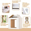Hzzycaxli 14x14x14 Inch Tall Cake Boxes with windows, 14in Large