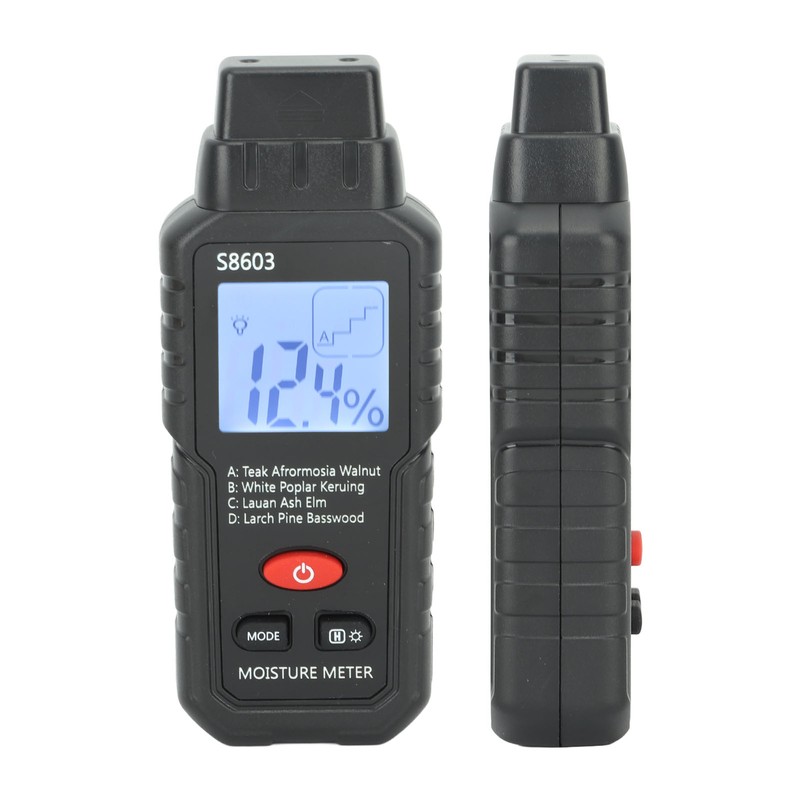 Digital Wood Moisture Meter ABS Wood Humidity Tester Light Weight