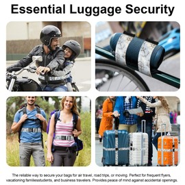ZSYTZL 2 Pack Luggage Straps, Adjustable Cute Printing with Combination Lock Luggage Straps for Women Men Travel School Business Trips-Sailing