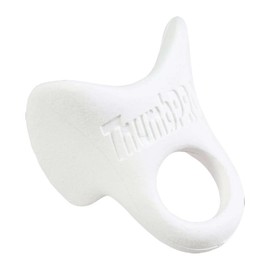 ThumbPRO Baseball Thumb Guard - Batting Aid & Grip Enhancer - Reduces Sting, Improves Swing - for Baseball & Softball - All Levels, Left/Right Hand - 3 Sizes:_White Lightning_Medium