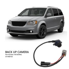 Backup Camera for Dodge Grand Caravan 2011-2020 Town Country 2011-2016, 4672639AA CH1960103 Parking Assist Camera, Waterproof Reverse Camera, HD Images