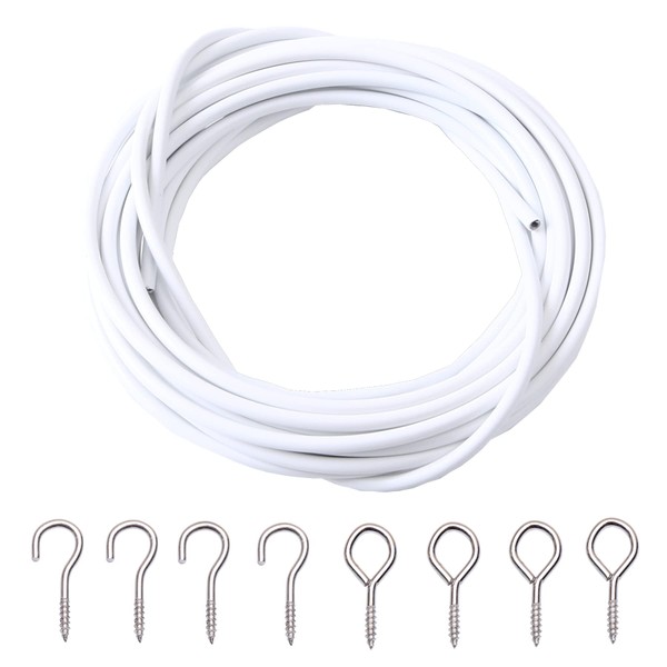 ASIWUJING Curtain Wire 6 Metres Net Curtain Wire Cord Cable