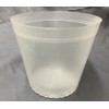 Translucent Plastic Pot, 4.7 inches (12 cm), 10 Pieces